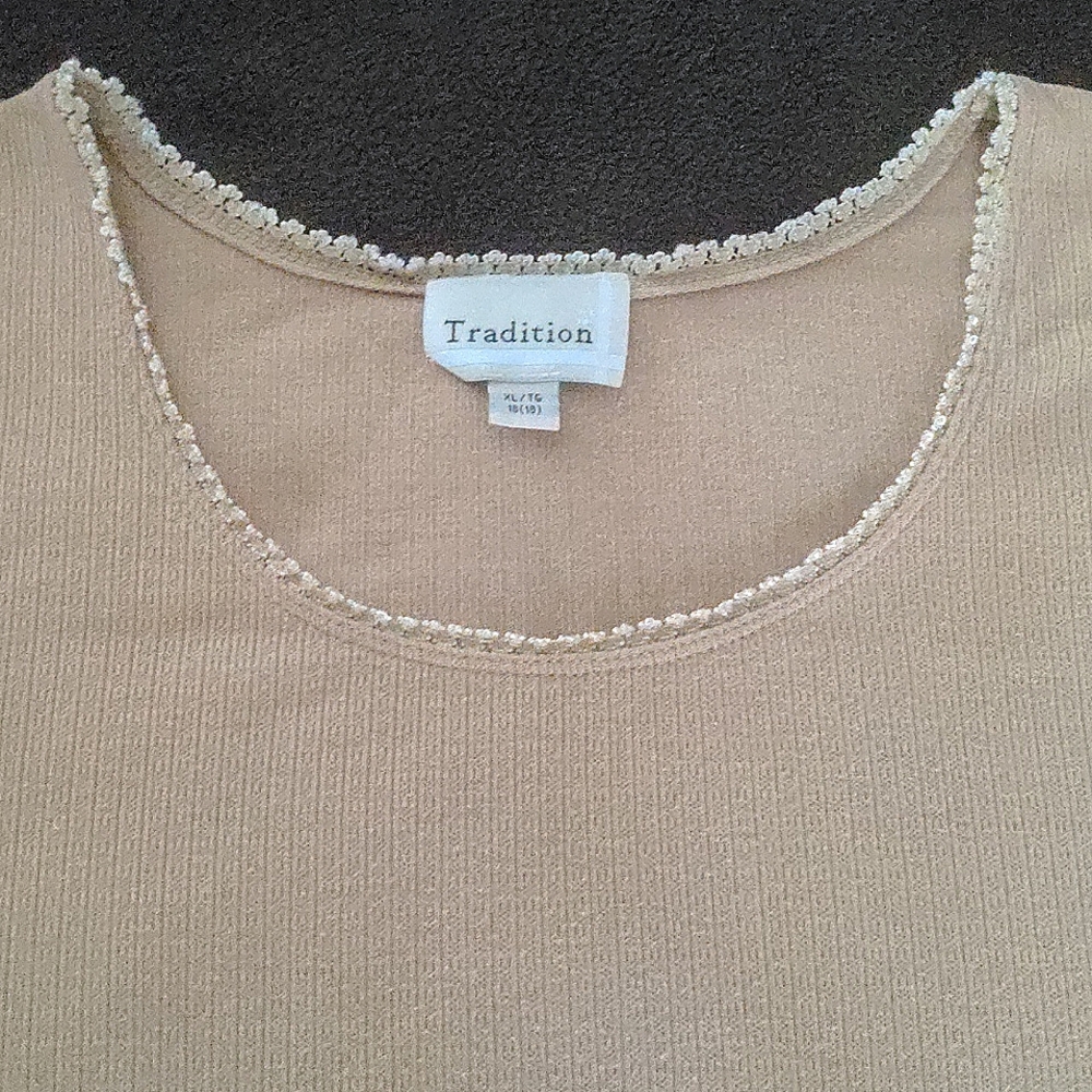 ❤️ Tradition Tan Tank Top XL